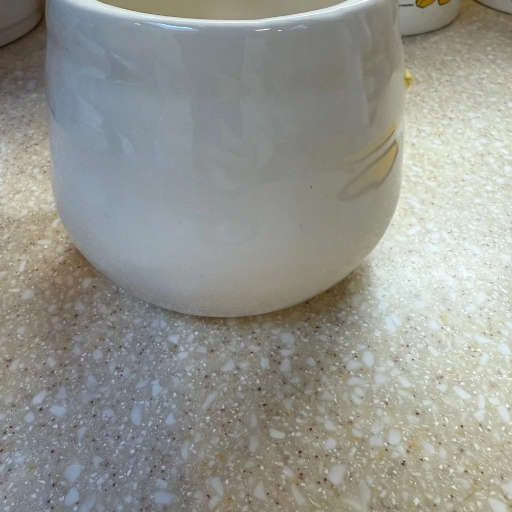 Pier 1 Snowman Mug Hand Painted Dolomite Christmas Holiday Festive Cup